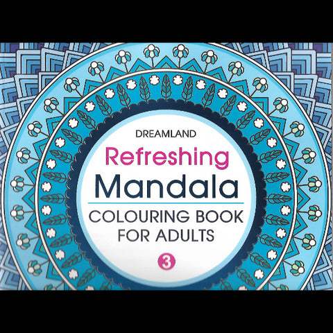 Refreshing mandala colouring book for adults 3