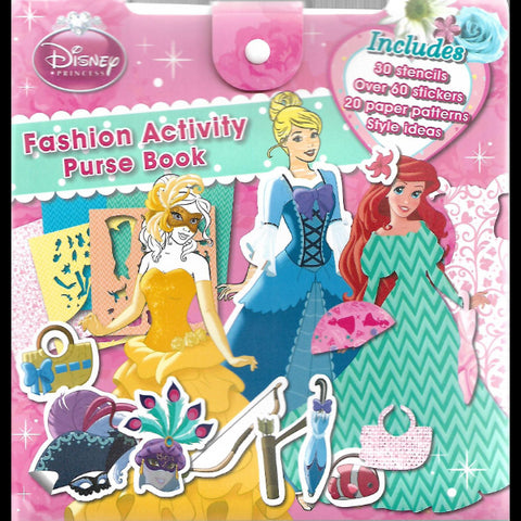 Disney princess fashion activity purse book