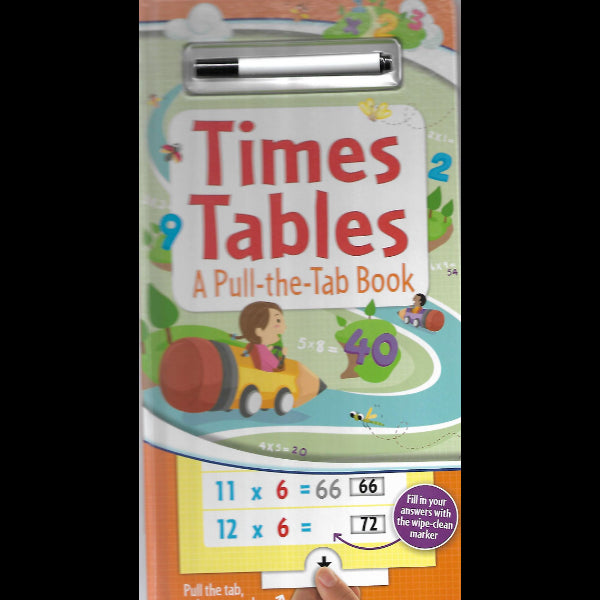 Times tables a pull the tab book