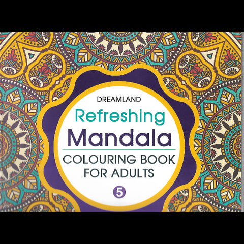 Refreshing mandala colouring book for adults 5