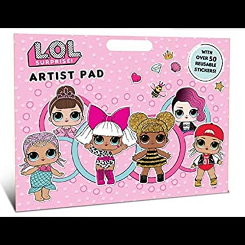 Lol surprise artist pad with stickers
