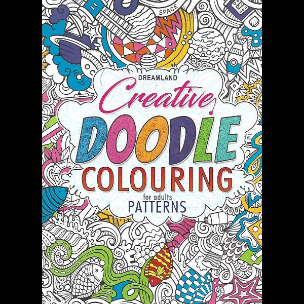 Creative doodle colouring for adults patterns